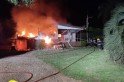 ​Curto circuito elétrico provoca incêndio que destrói casa em Quilombo