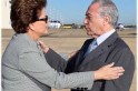 Antes de embarcar ao Uruguai, presidenta e vice tiveram uma rápida reunião na base áerea de Brasília