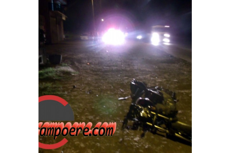 Motos foram atropeladas. Foto: www.campoere_1.com