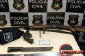 Armas apreendidas que foram supostamente usadas nos crimes. Foto: www.campoere_1.com