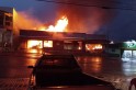 ​Mercado e lanchonete ficam destruídos por incêndio em Sul Brasil