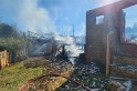 ​Duas residências são destruídas por incêndio em Galvão
