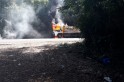 ​Mais um caminhão é destruído pelo fogo na SC 157