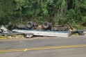 ​Morre motorista de caminhão carregado de chopp que tombou na SC 157