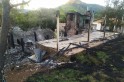 ​Casa consumida pelo fogo no interior de Campo Erê.